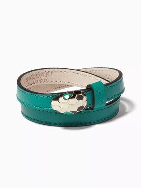 BVLGARI Leather Sepenti FOREVER bracelet Size Medium